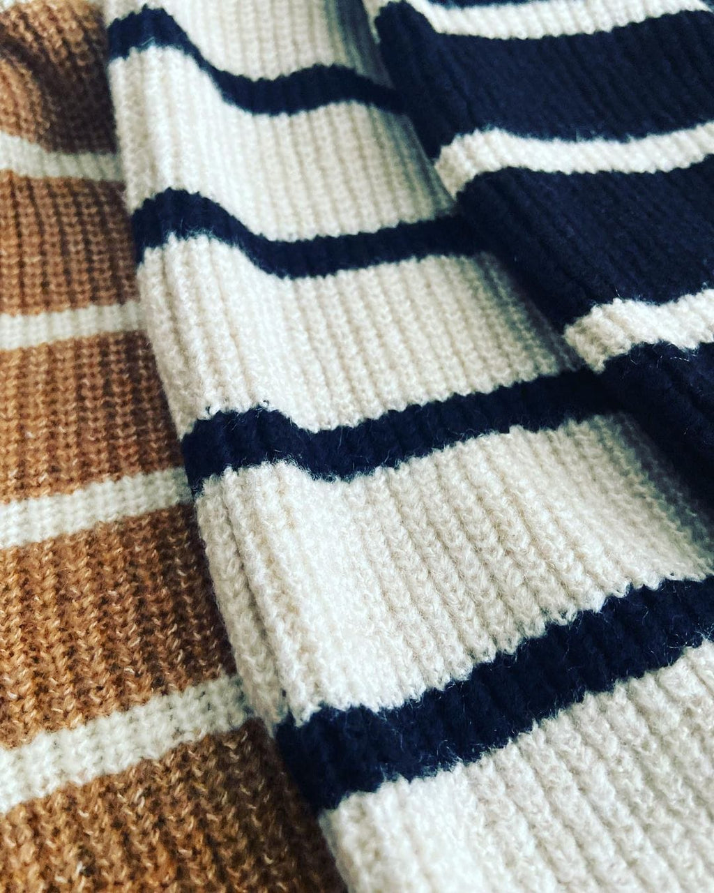 Robe en Laine à Rayures