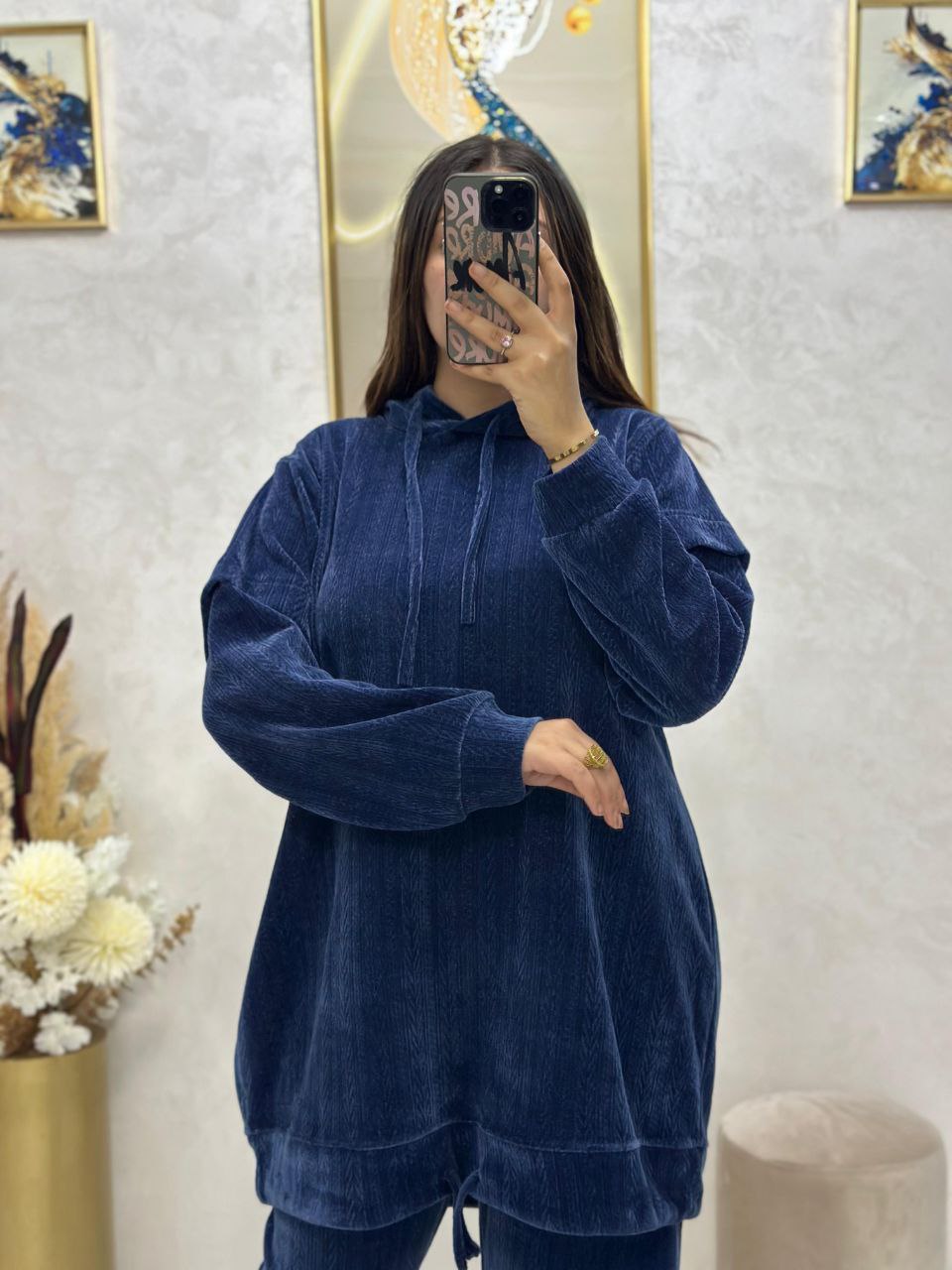 Ensemble sport chic en tissu spécial