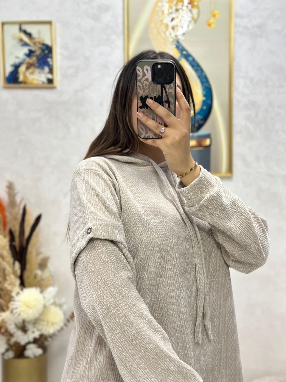 Ensemble sport chic en tissu spécial